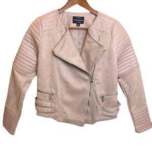 Haute Mondé Pink Biker Jacket women’s size medium
